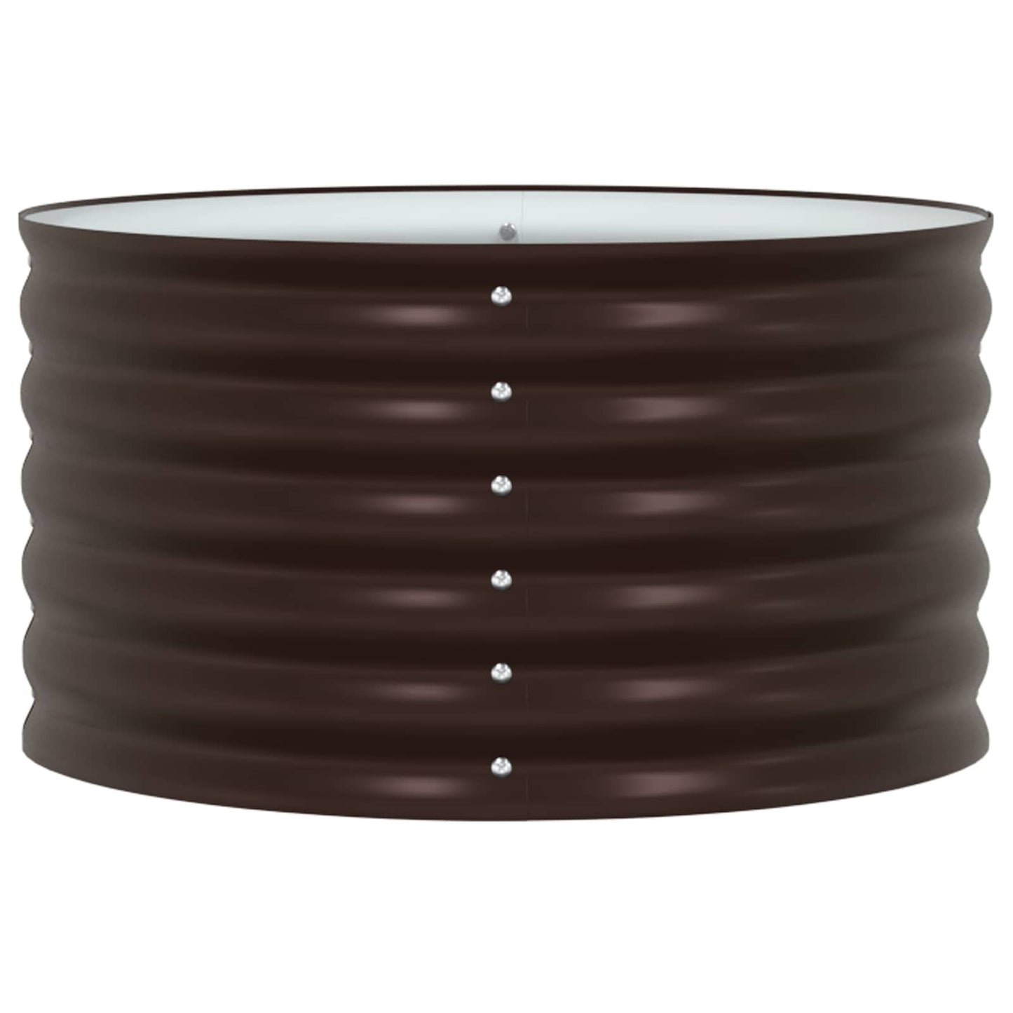 vidaXL Raised Bed Brown 80 x 80 x 44 cm Steel 3