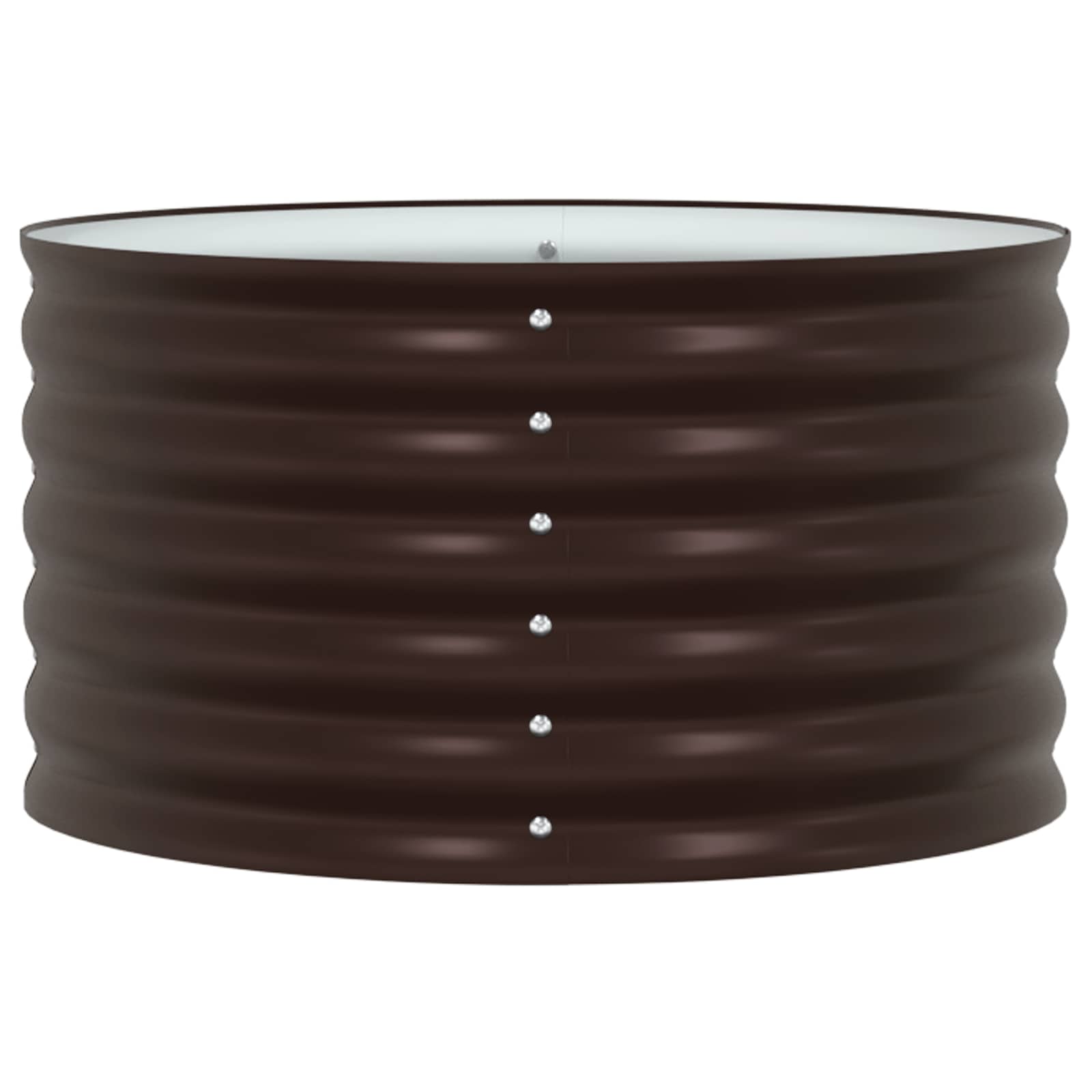 vidaXL Raised Bed Brown 80 x 80 x 44 cm Steel 3