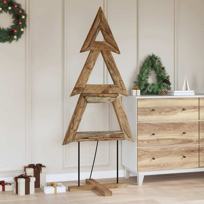 vidaXL Christmas Tree Brown 181 cm Solid teak wood 4