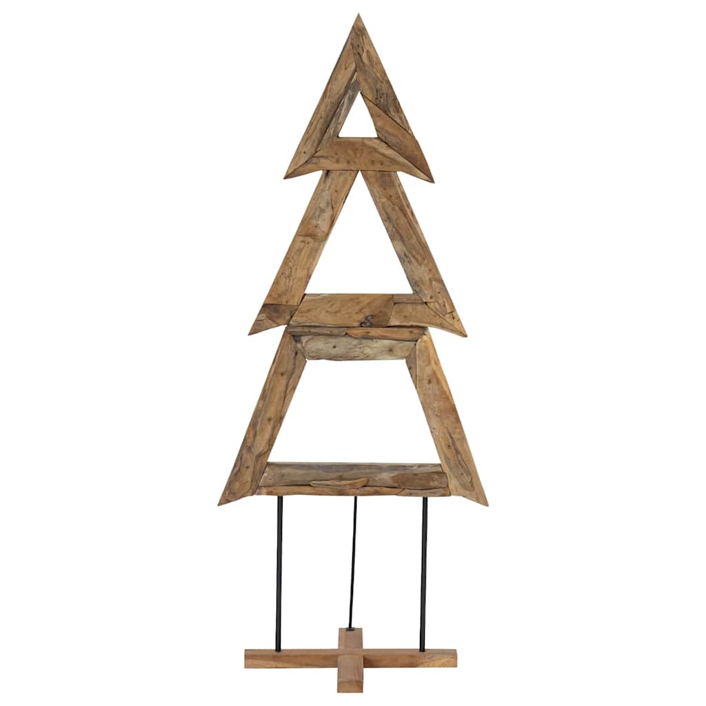 vidaXL Christmas Tree Brown 181 cm Solid teak wood 5