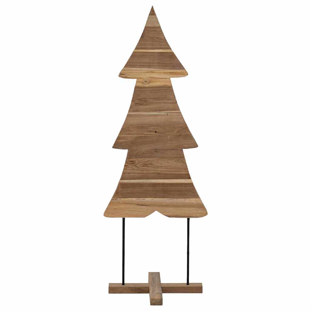 vidaXL Christmas Tree with Stand Brown 90 cm Solid teak wood 5