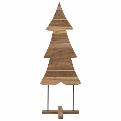 vidaXL Christmas Tree with Stand Brown 90 cm Solid teak wood 5