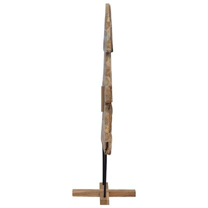 vidaXL Christmas Tree with Stand Brown 151 cm Solid teak wood 5