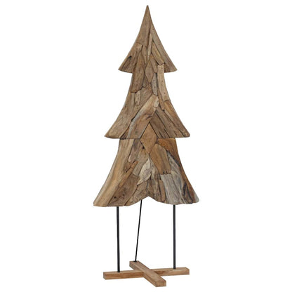 vidaXL Christmas Tree with Stand Brown 181.5 cm Solid teak wood 2