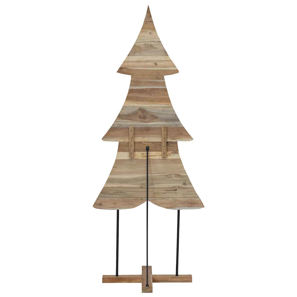 vidaXL Christmas Tree with Stand Brown 181.5 cm Solid teak wood 6