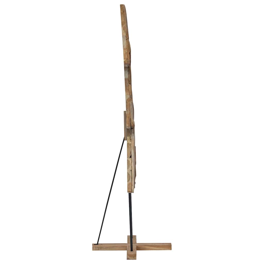 vidaXL Christmas Tree with Stand Brown 181.5 cm Solid teak wood 5