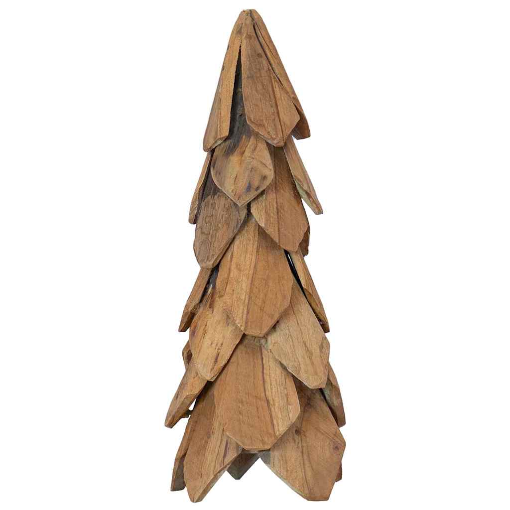 vidaXL Christmas Tree with Stand Brown 51 cm Solid teak wood 2