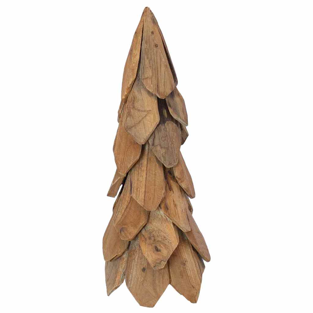 vidaXL Christmas Tree with Stand Brown 51 cm Solid teak wood 6