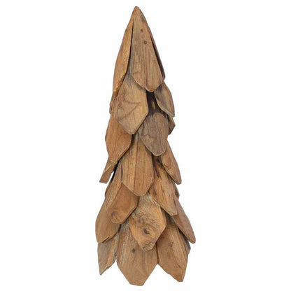 vidaXL Christmas Tree with Stand Brown 51 cm Solid teak wood 6
