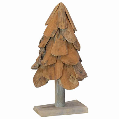 vidaXL Christmas Tree Brown 61 cm Solid teak wood 2