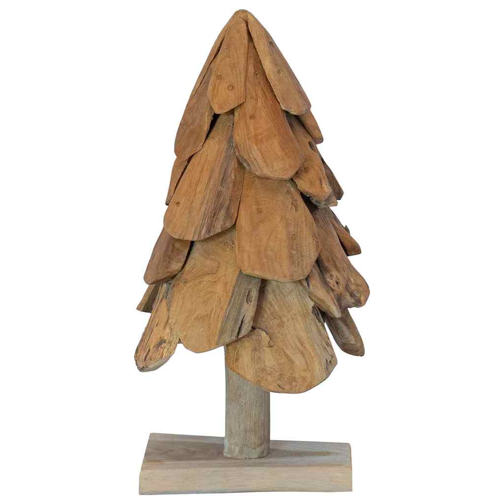 vidaXL Christmas Tree Brown 61 cm Solid teak wood 6