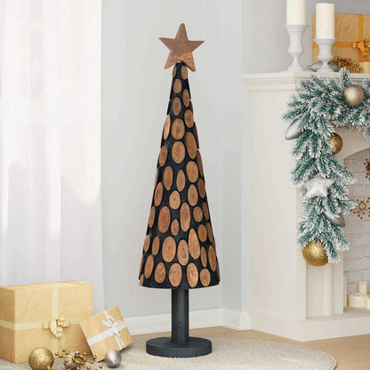 vidaXL Christmas Tree with Stand Brown 120 cm Solid teak wood 3