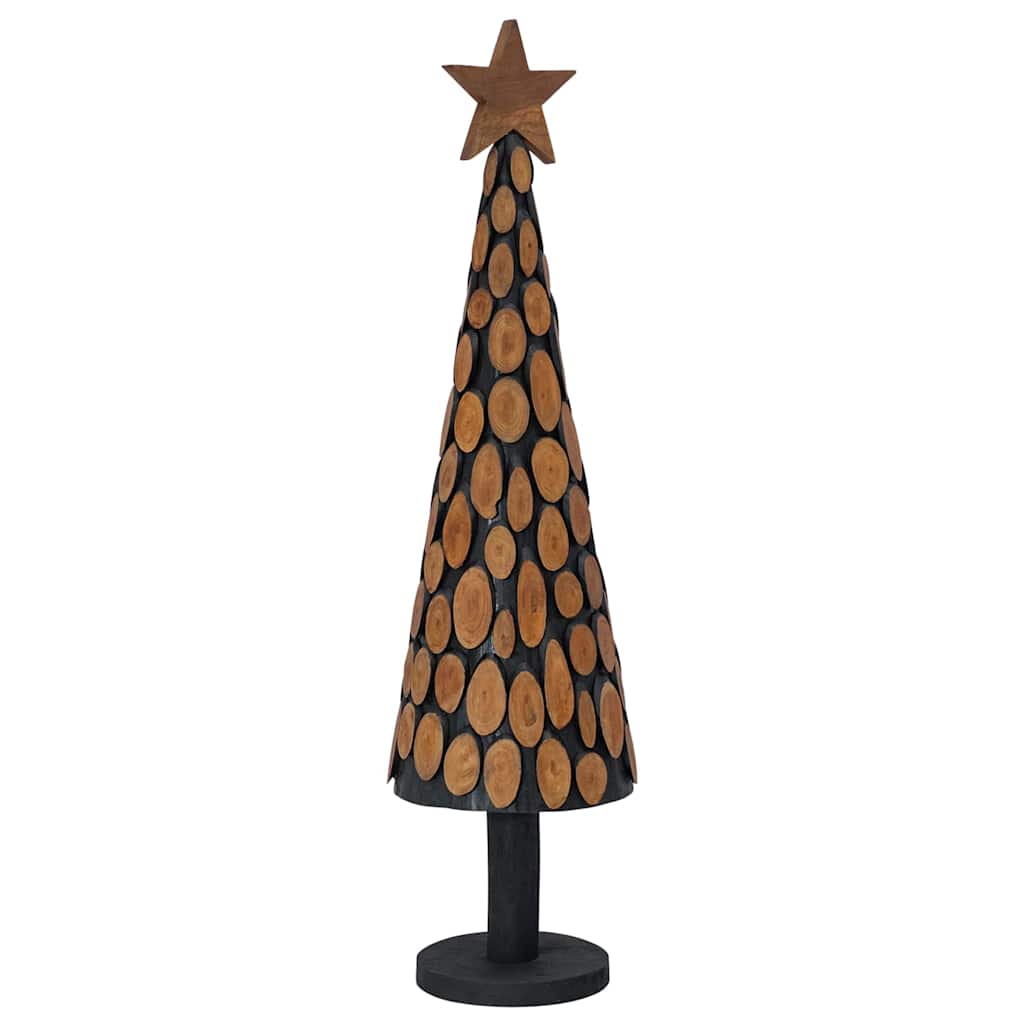 vidaXL Christmas Tree with Stand Brown 120 cm Solid teak wood 2