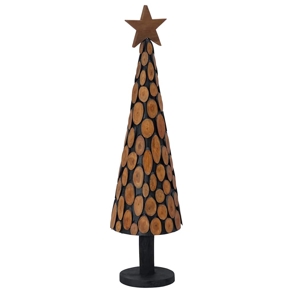 vidaXL Christmas Tree with Stand Brown 120 cm Solid teak wood 6