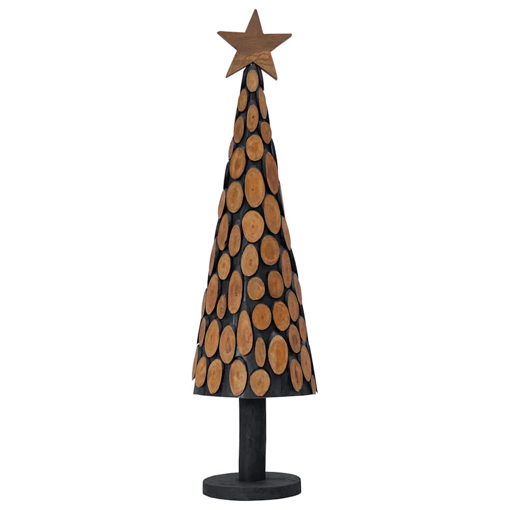 vidaXL Christmas Tree with Stand Brown 120 cm Solid teak wood 4