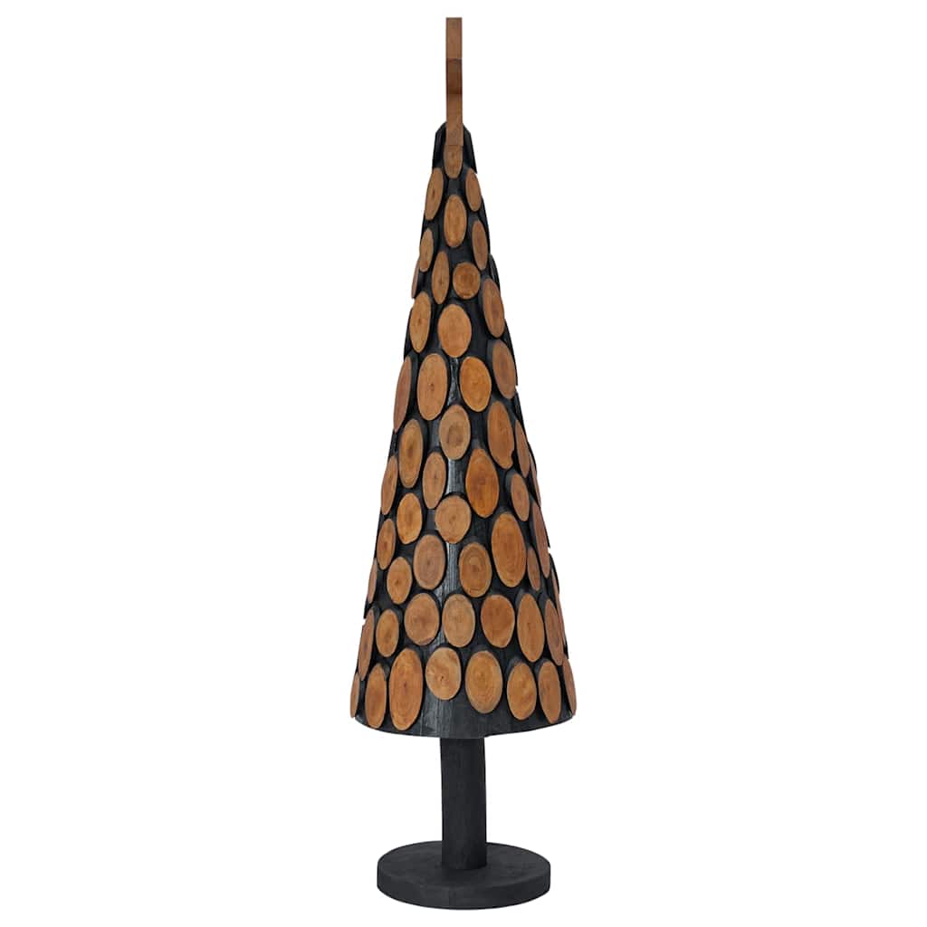 vidaXL Christmas Tree with Stand Brown 120 cm Solid teak wood 5