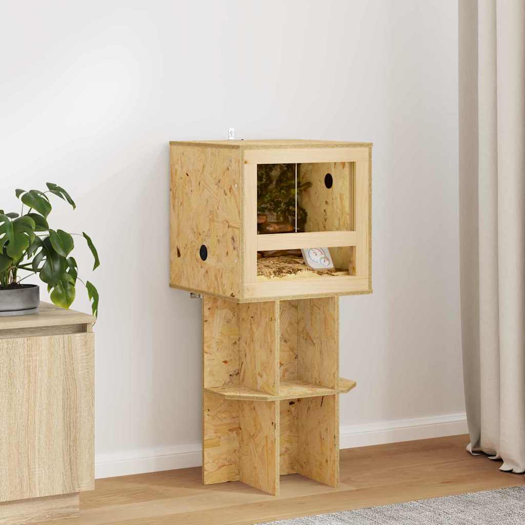 vidaXL Terrarium Brown 40 x 40 x 90 cm OSB 1