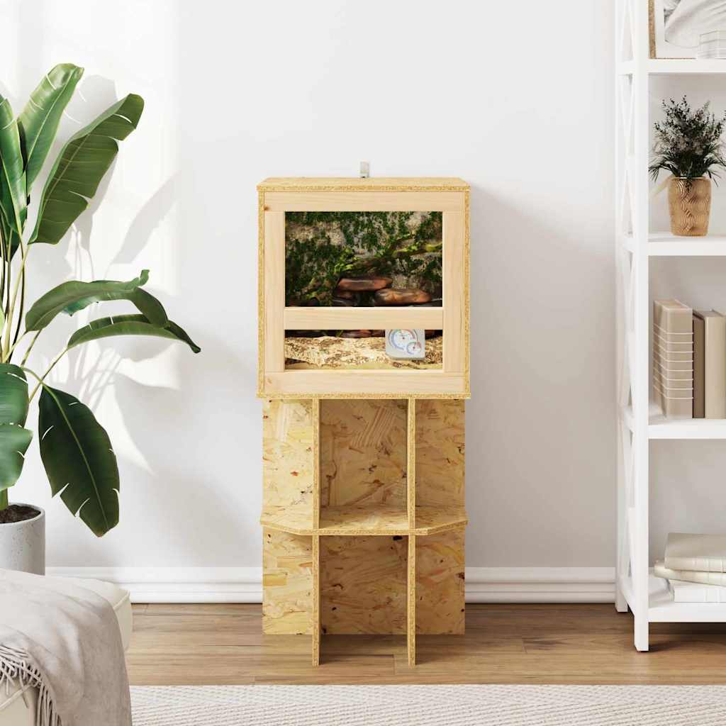 vidaXL Terrarium Brown 40 x 40 x 90 cm OSB 4