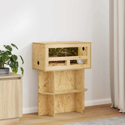 vidaXL Terrarium Brown 60 x 30 x 80 cm OSB 1