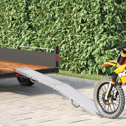 vidaXL Foldable Ramp 200kg per ramp Silver 200 kg per ramp 1