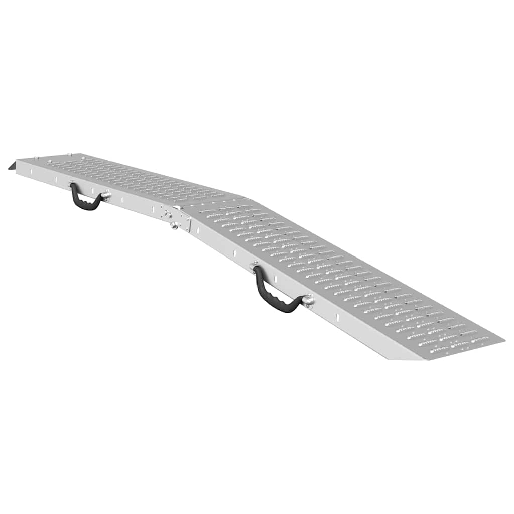 vidaXL Foldable Ramp 200kg per ramp Silver 200 kg per ramp 2