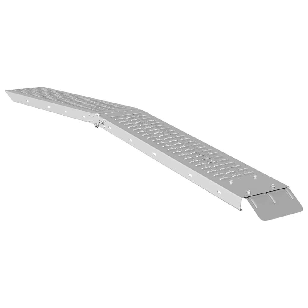 vidaXL Foldable Ramp 200kg per ramp Silver 200 kg per ramp 6