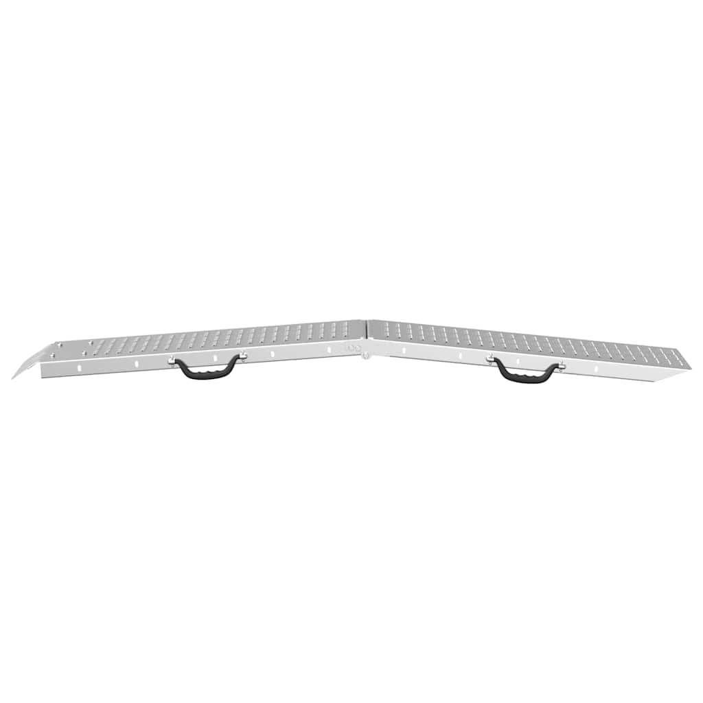 vidaXL Foldable Ramp 200kg per ramp Silver 200 kg per ramp 5