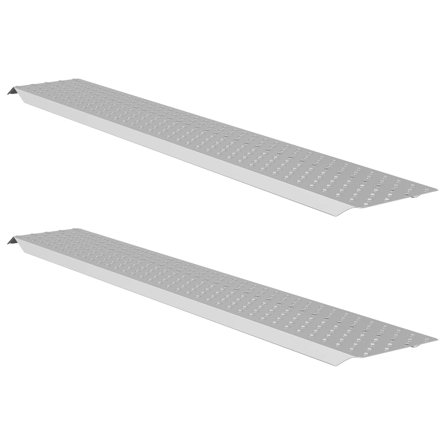 vidaXL Loading Ramp 200 kg Silver 200 kg per piece Galvanised Steel 2