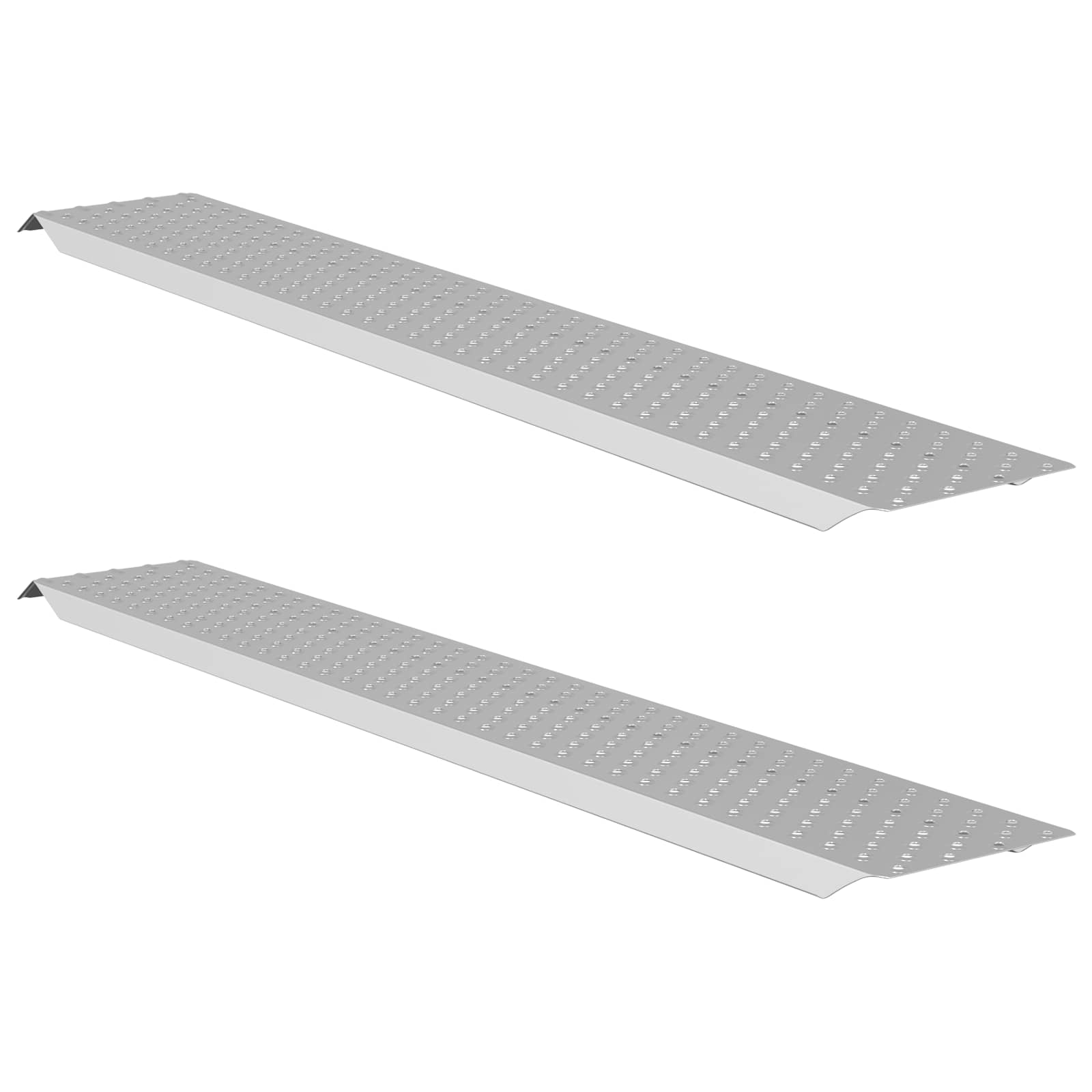 vidaXL Loading Ramp 200 kg Silver 200 kg per piece Galvanised Steel 2