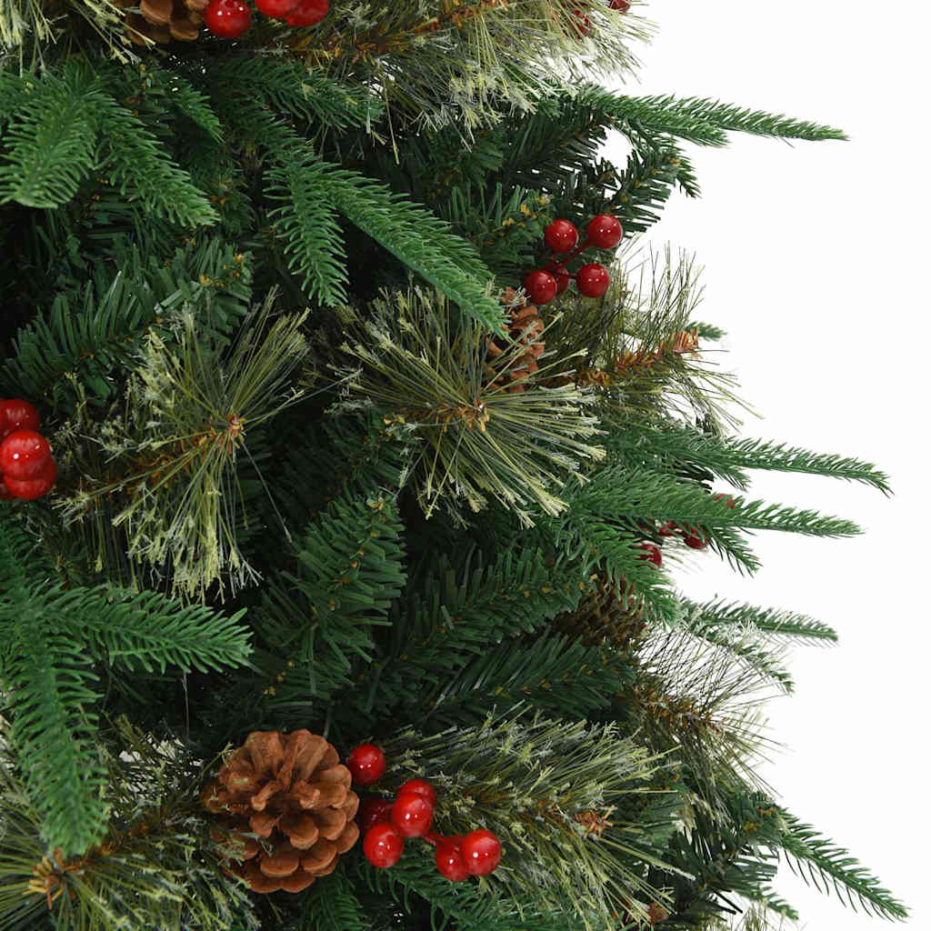 vidaXL Artificial Hinged Christmas Tree Green 120 cm PVC, PE and Steel 5