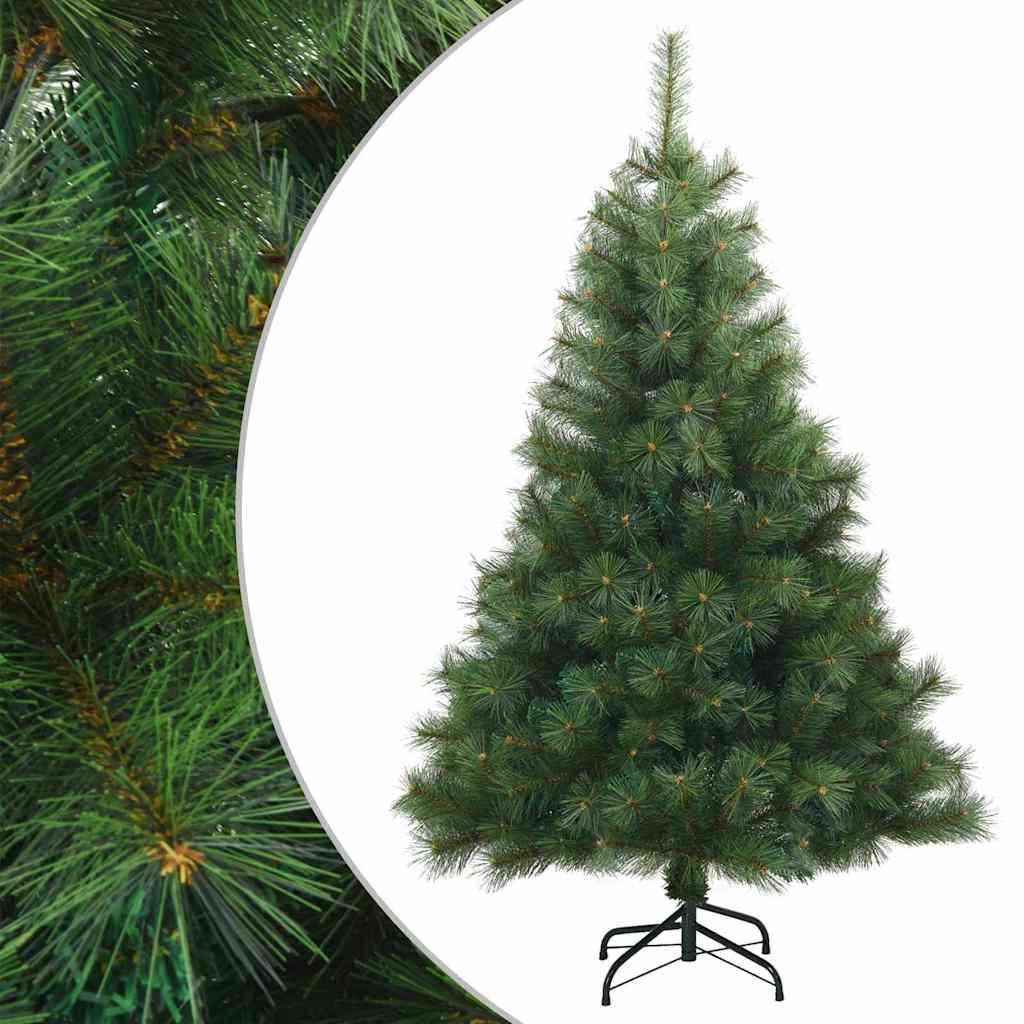vidaXL Artificial Hinged Christmas Tree Green 150 cm PVC, steel 2