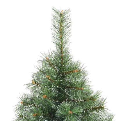 vidaXL Artificial Hinged Christmas Tree Snow Flocked Green 150 cm 4