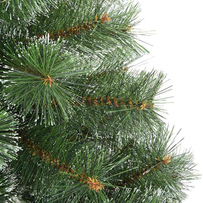 vidaXL Artificial Hinged Christmas Tree Snow Flocked Green 150 cm 5