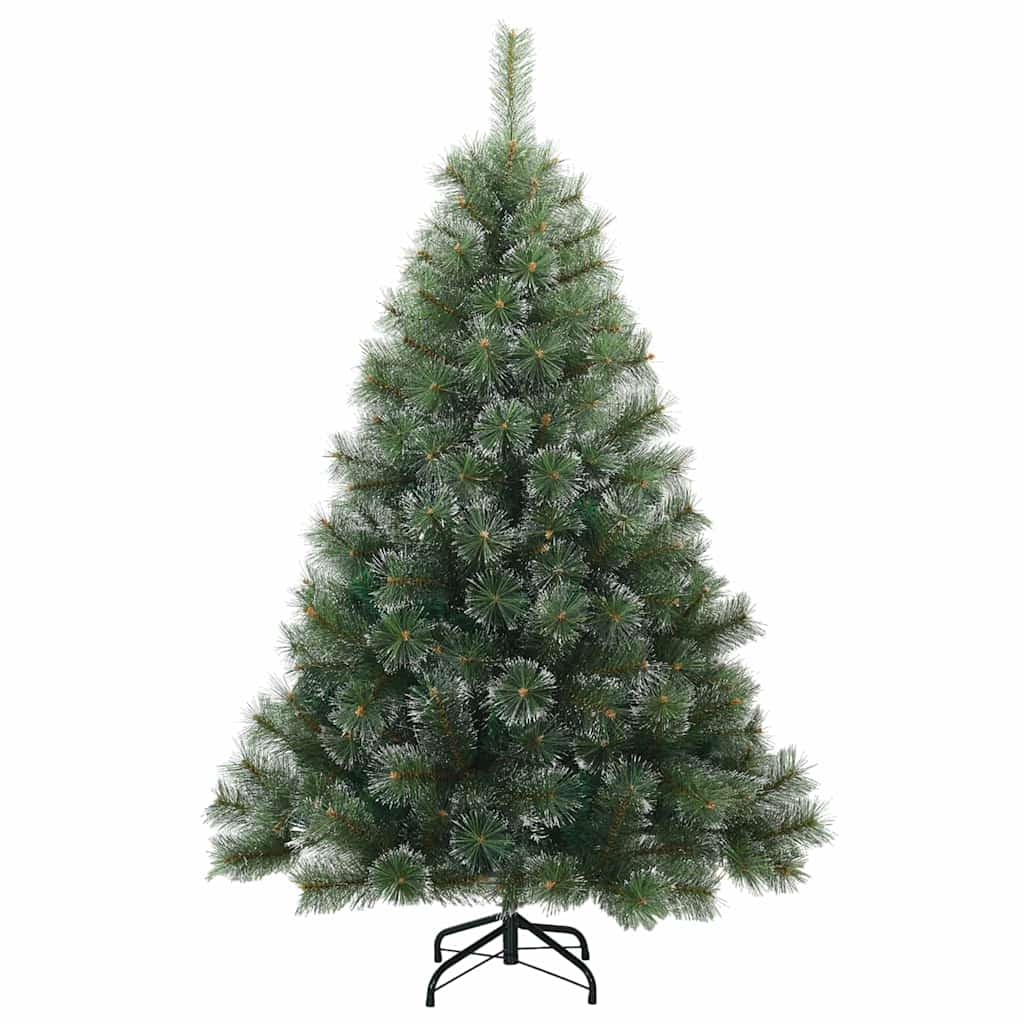 vidaXL Artificial Hinged Christmas Tree Snow Flocked Green 150 cm 3