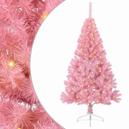 Artificial Pre-lit Christmas Tree in Pink