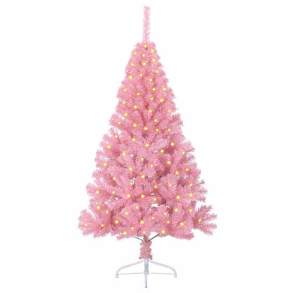 Artificial Pre-lit Christmas Tree in Pink