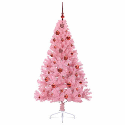 Artificial Pre-lit Christmas Tree in Pink
