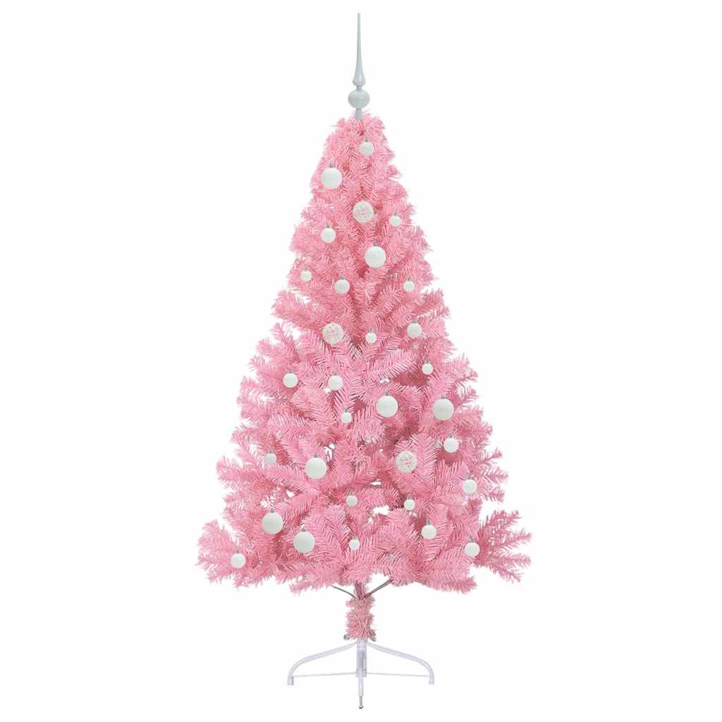 Artificial Pre-lit Christmas Tree in Pink