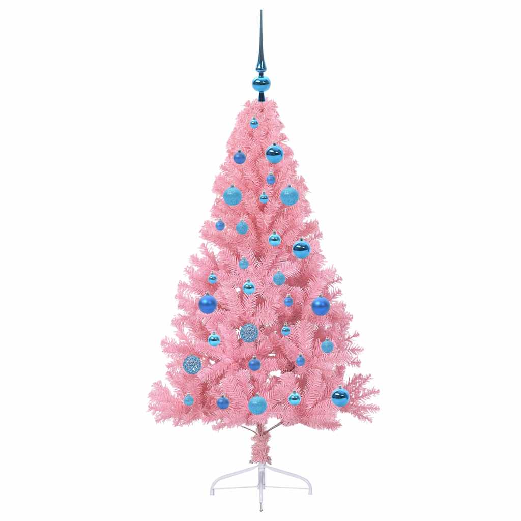 Artificial Pre-lit Christmas Tree in Pink
