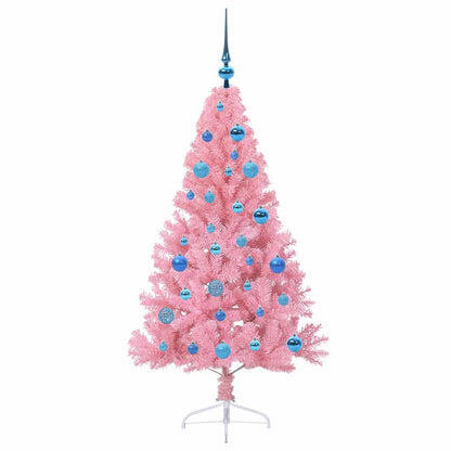 Artificial Pre-lit Christmas Tree in Pink