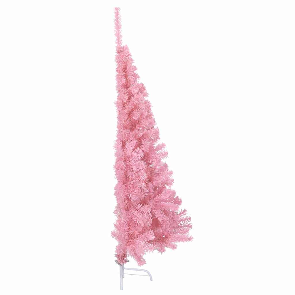 vidaXL Artificial Pre-lit Christmas Tree with 300 LEDs Pink 180 cm PVC 6