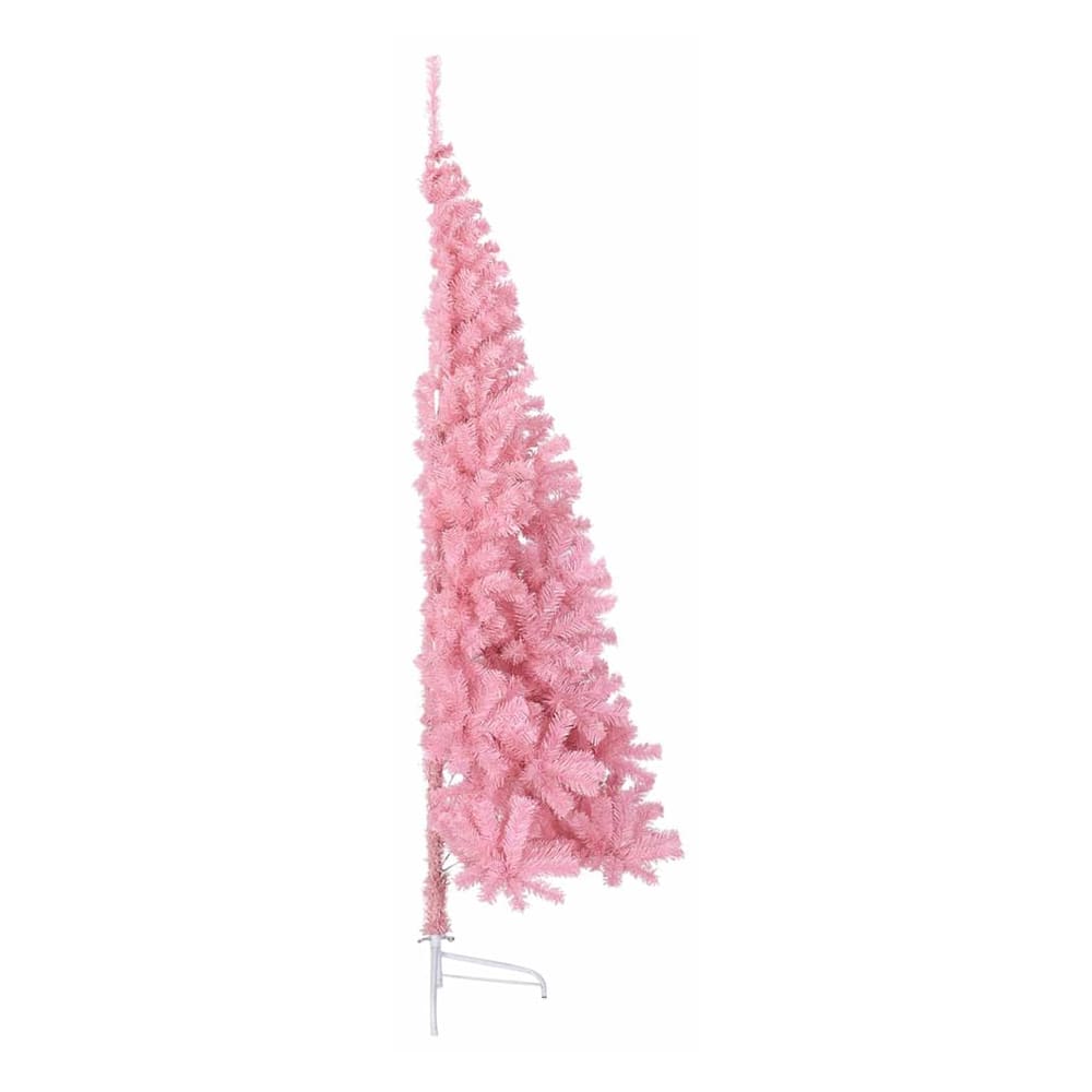 Artificial Pre-lit Christmas Tree PVC 210 cm Pink without baubles