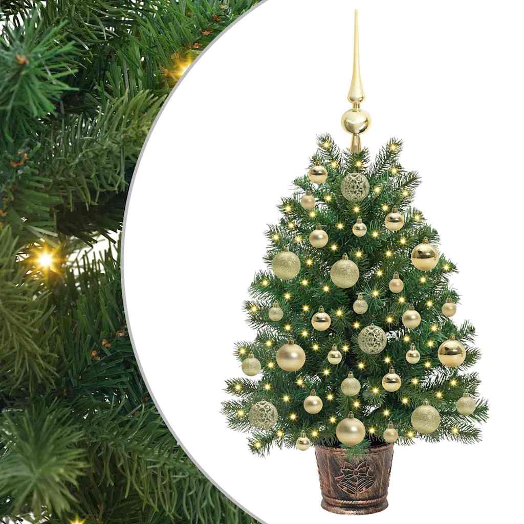 vidaXL Artificial Christmas Tree Green 75 cm PE and PVC 2