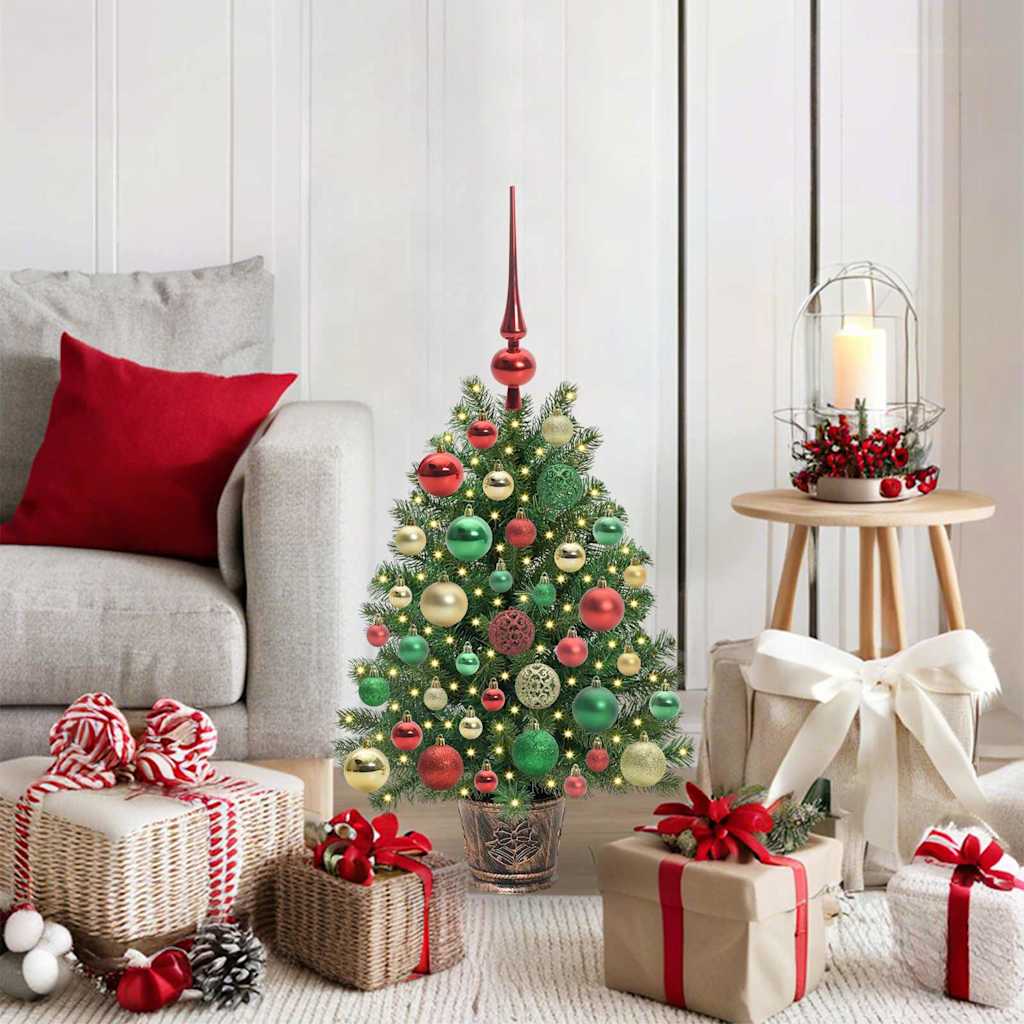 vidaXL Artificial Christmas Tree Green 75 cm PE and PVC 1