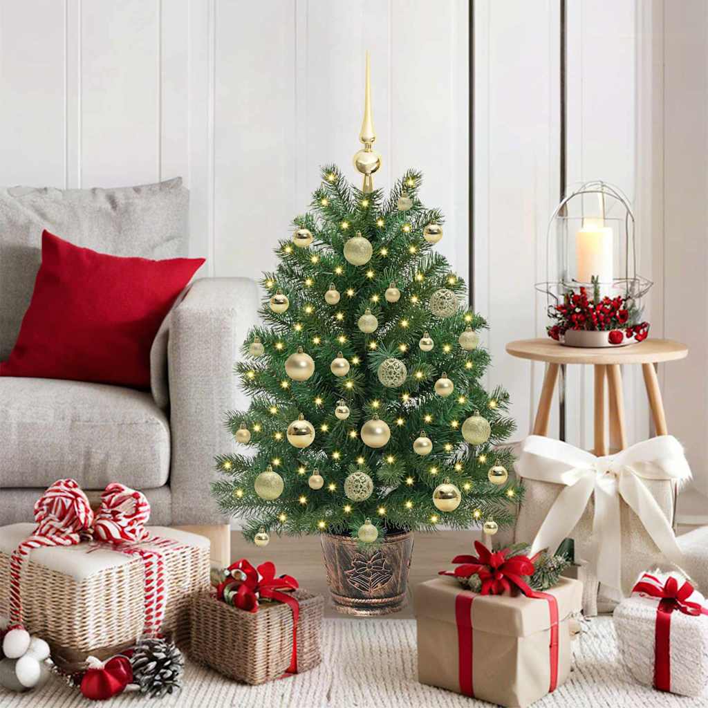 vidaXL Artificial Christmas Tree Green 95 cm PE and PVC 1