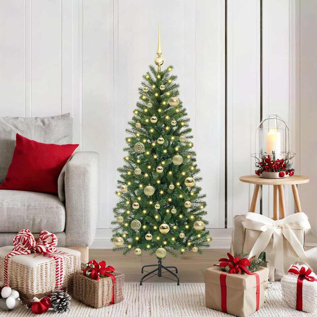 vidaXL Artificial Christmas Tree Green 120 cm PE and PVC 1