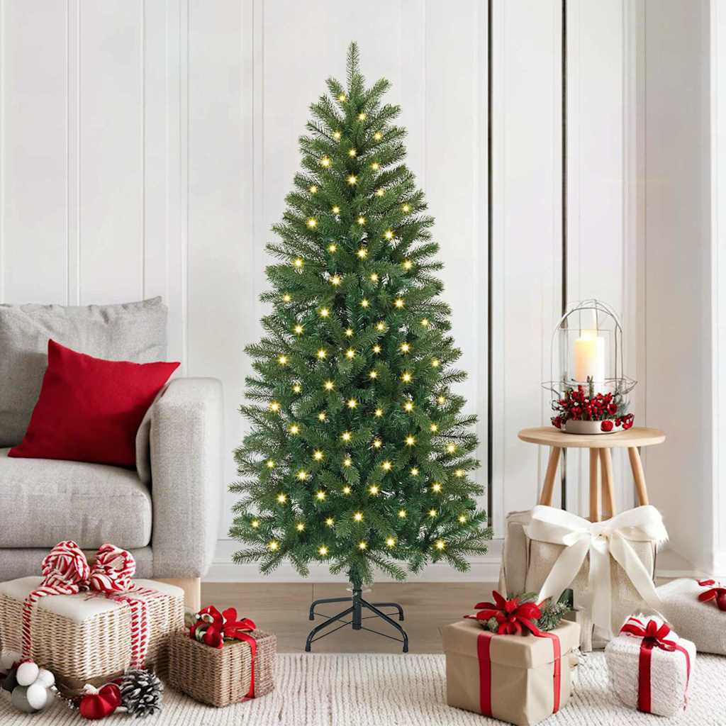 vidaXL Artificial Christmas Tree Green 150 cm PE and PVC 1