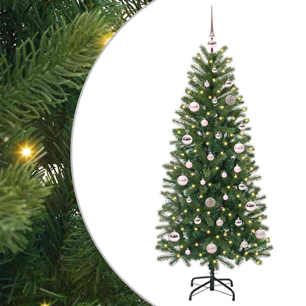 vidaXL Artificial Christmas Tree Green 150 cm PE and PVC 1