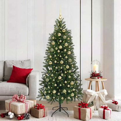 vidaXL Artificial Christmas Tree Green 180 cm PE and PVC 1