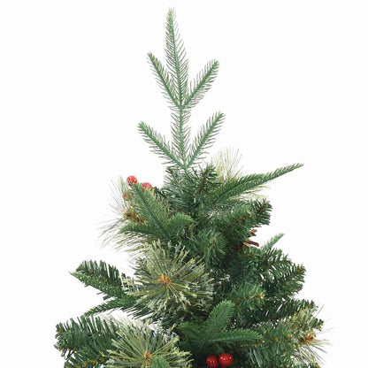 vidaXL Artificial Hinged Christmas Tree Green 120 cm PE and PVC 6